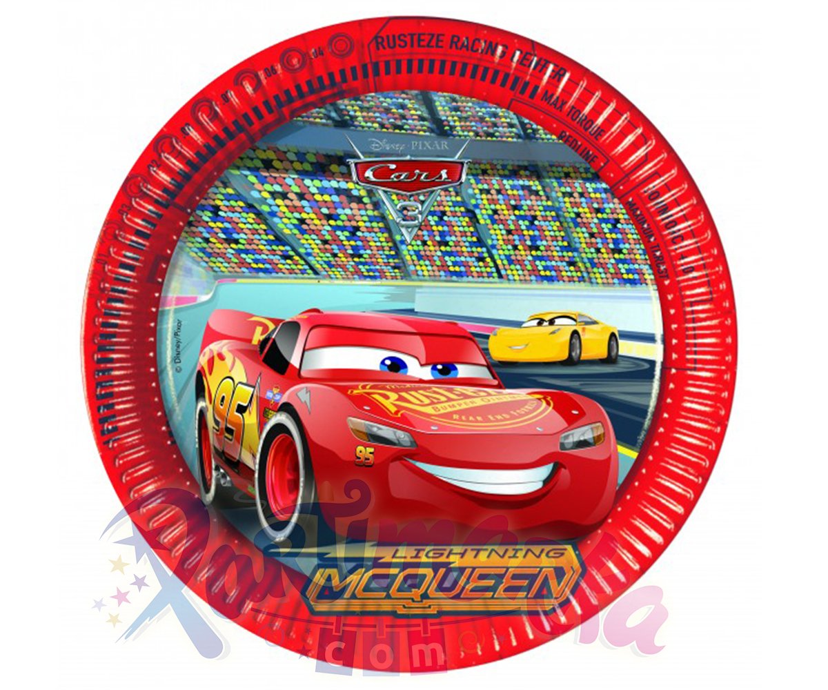 Cars 3 Doğum Günü Tabakları