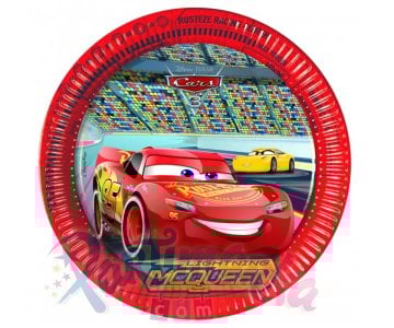 Cars 3 Doğum Günü Tabakları