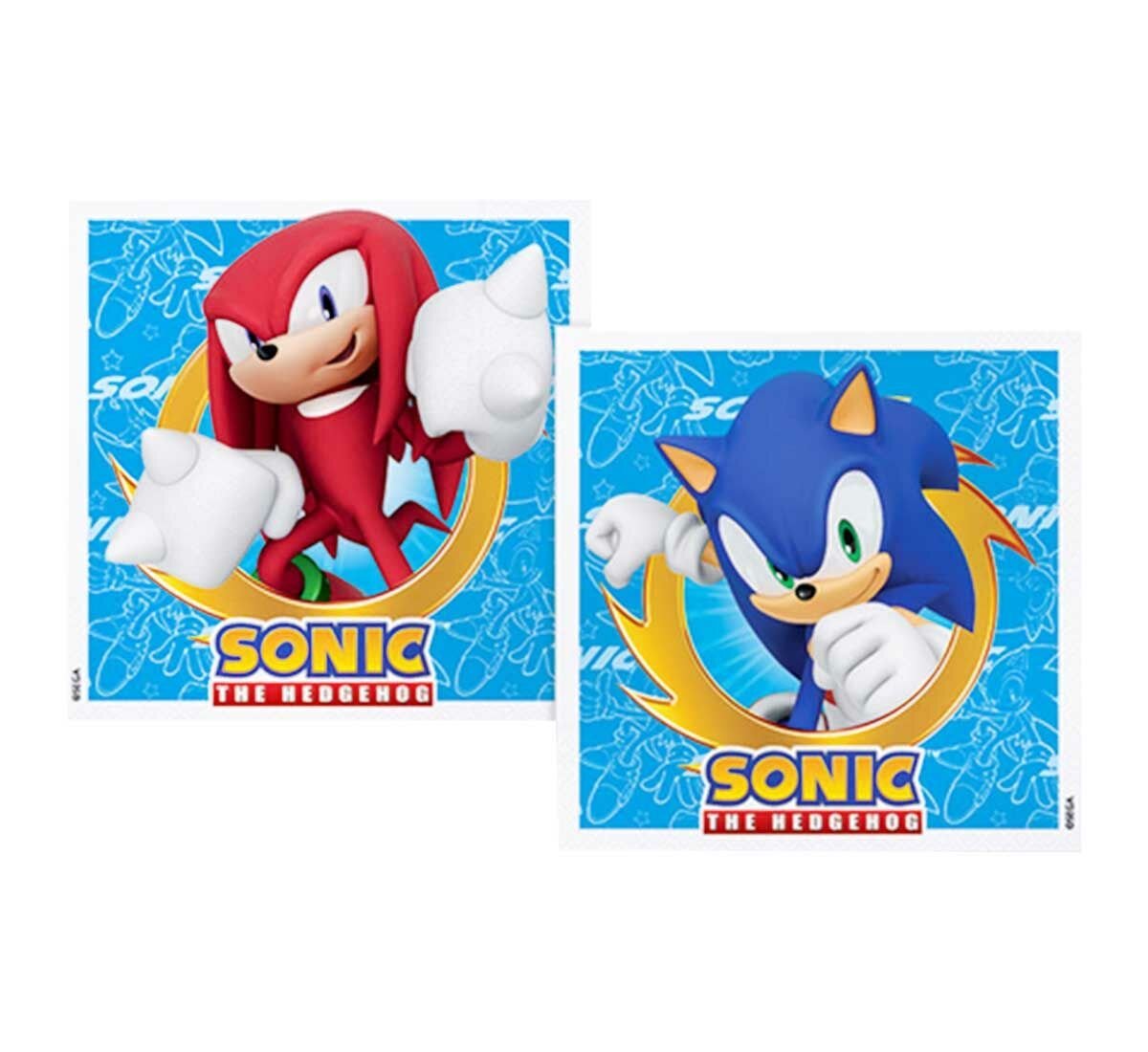 Sonic Temalı Doğum Günü Peçeteleri