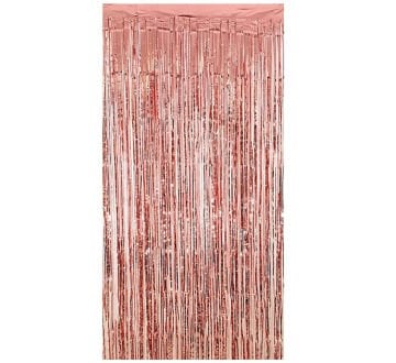 Rose Gold Püsküllü Kapı Perdesi