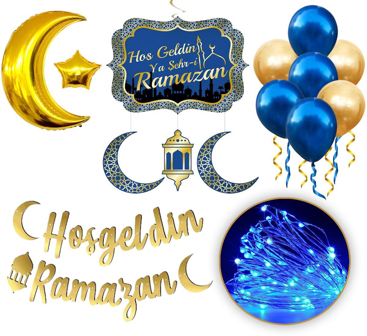 Hoşgeldin Ya Şehri Ramazan Lüx Led Işıklı Süs Seti