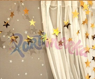 Altın Renk Yıldız Süs