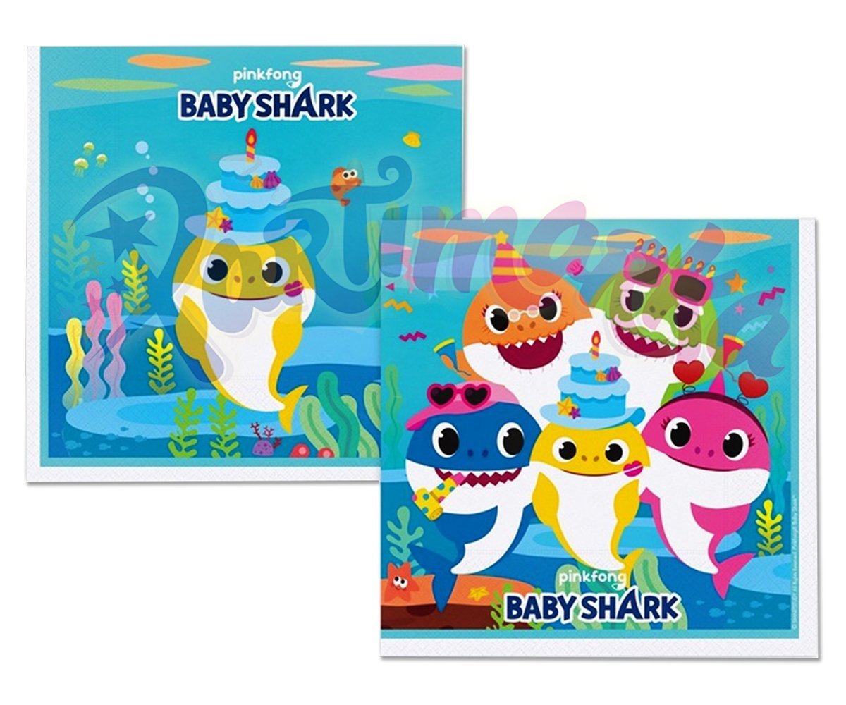 Baby Shark Doğum Günü Peçeteleri