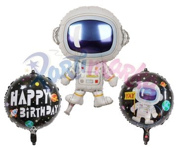 Uzay Partisi Doğum Günü Astronot Balon Seti