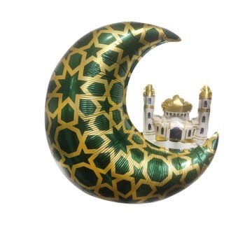 Hilal İçinde Cami Şeklinde Ramazan Folyo Balon