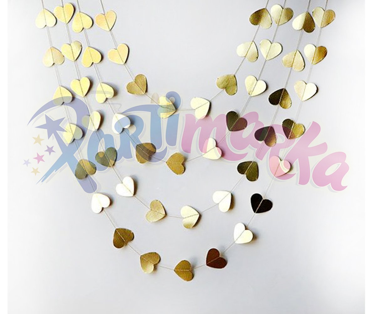 Kalpli Parlak Altın Renk Asma Süs