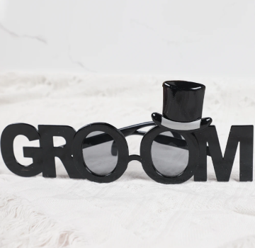 Bride Partisi Groom Yazılı Damat Gözlüğü