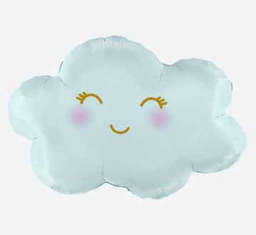 Mavi Renkte Bulut Folyo Balon