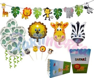 Safari Temalı Süsleme Seti