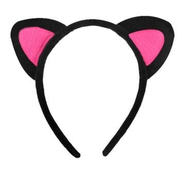 Kedi Kulaklı Fuşya Parti Tacı