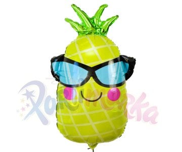 Gözlüklü Ananas Folyo Balon