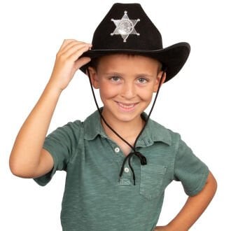 Çocuk Kovboy Şapkası Siyah