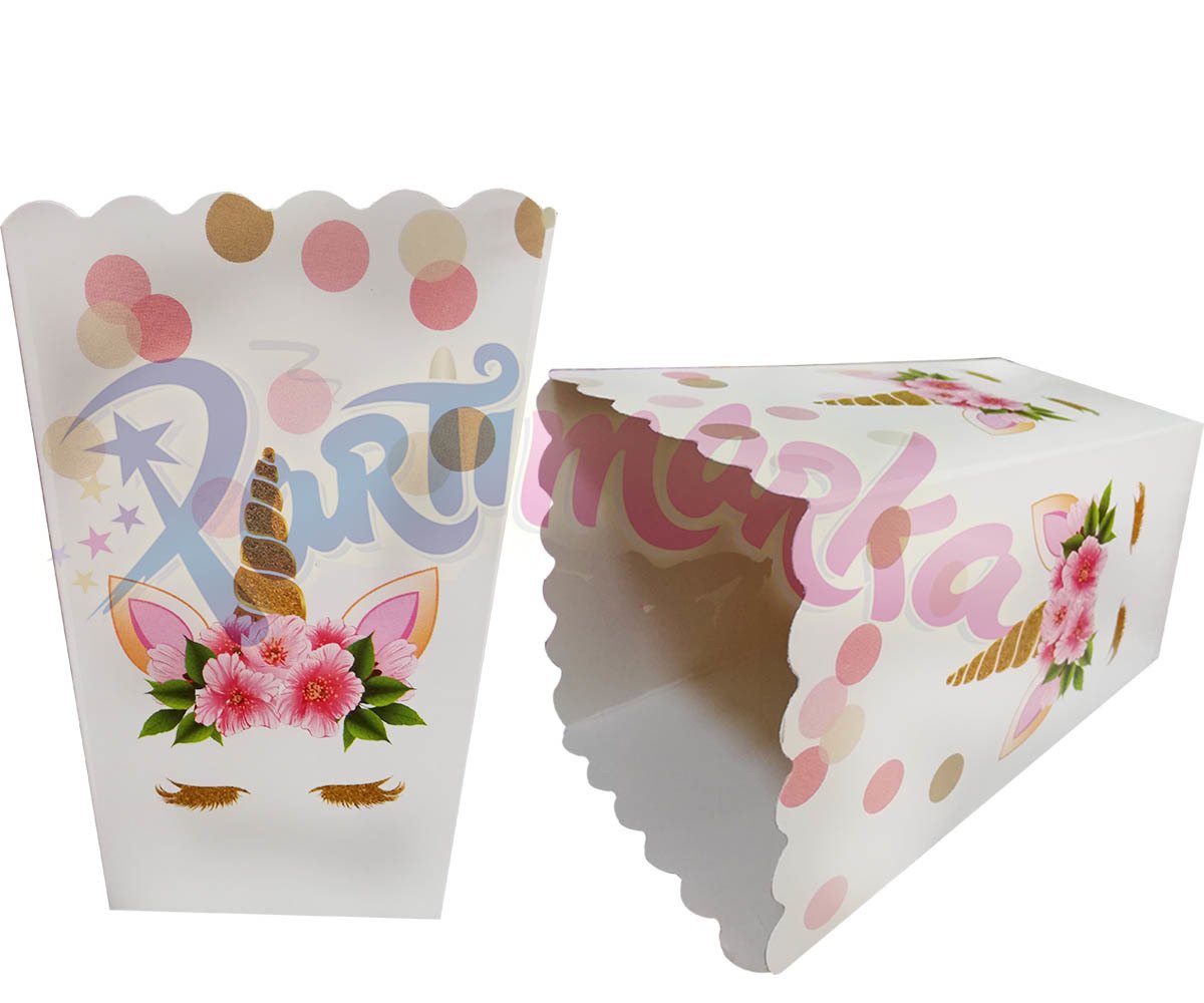 Unicorn Partisi Pop Corn Kutusu