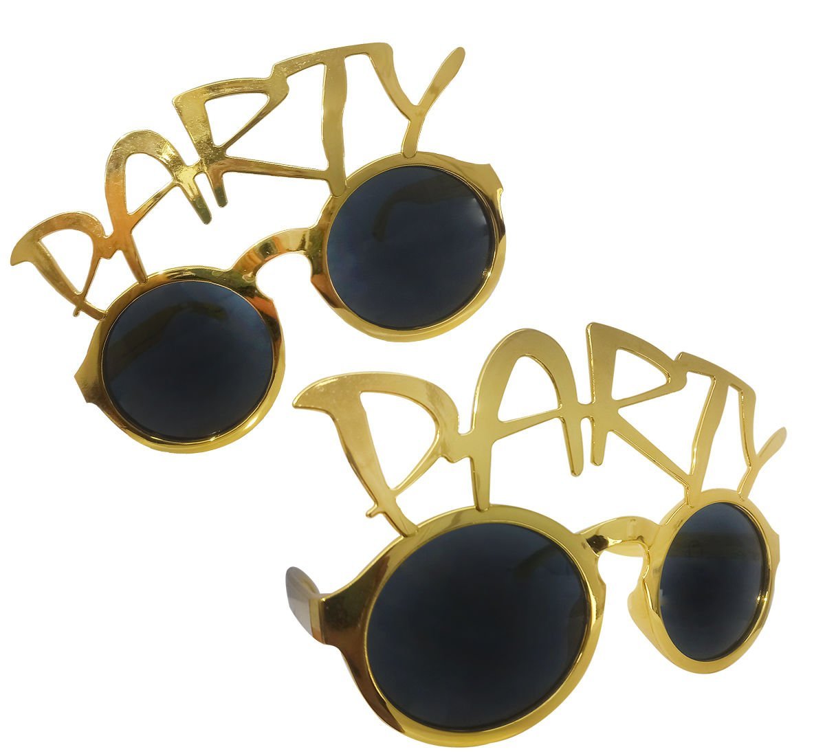 Gold Parlak Party Yazılı Gözlük