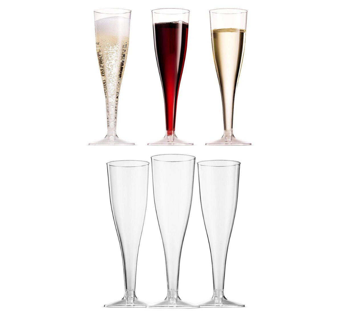 Şampanya Kadehi Bardak Plastik 6 Adet