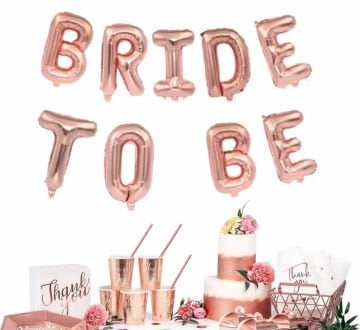 Rose Bride To Be Yazılı Folyo Balon
