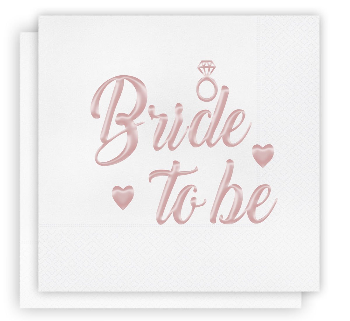 Rose Gold Metalik Bride To Be Peçetesi