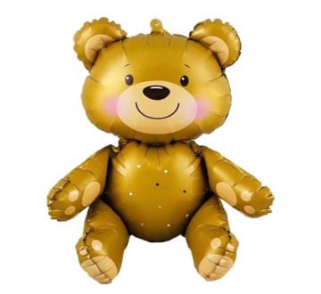 Oturan Tatlı Ayıcık Folyo Balon