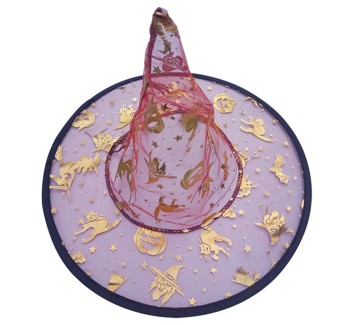 Cadılar Bayramı Kırmızı Renk Cadı Şapkası