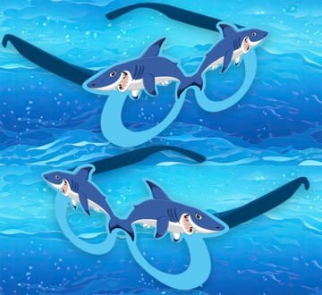 Köpek Balığı Temalı Parti Gözlüğü