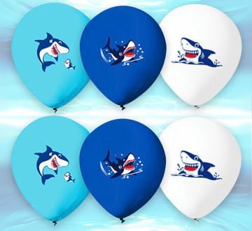 Köpek Balığı Partisi Balonları