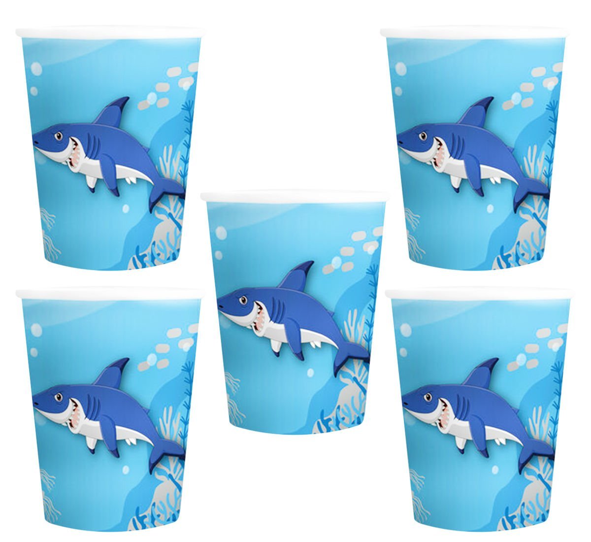 Köpek Balığı Doğum Günü Bardakları