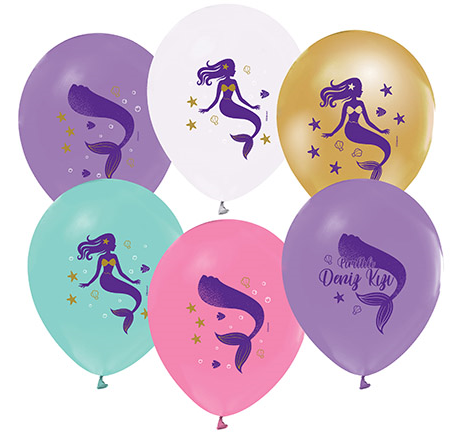 Deniz Kızı Partisi Balonları