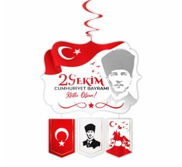 29 Ekim Cumhuriyet Bayramı Asma Süsleri