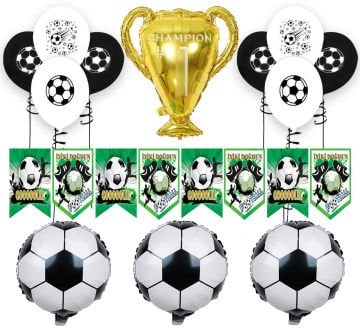 Futbol Doğum Günü Seti Şampiyonluk Kupalı