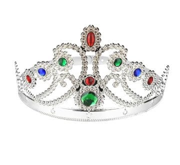 Gümüş Renk Kraliçe Tacı