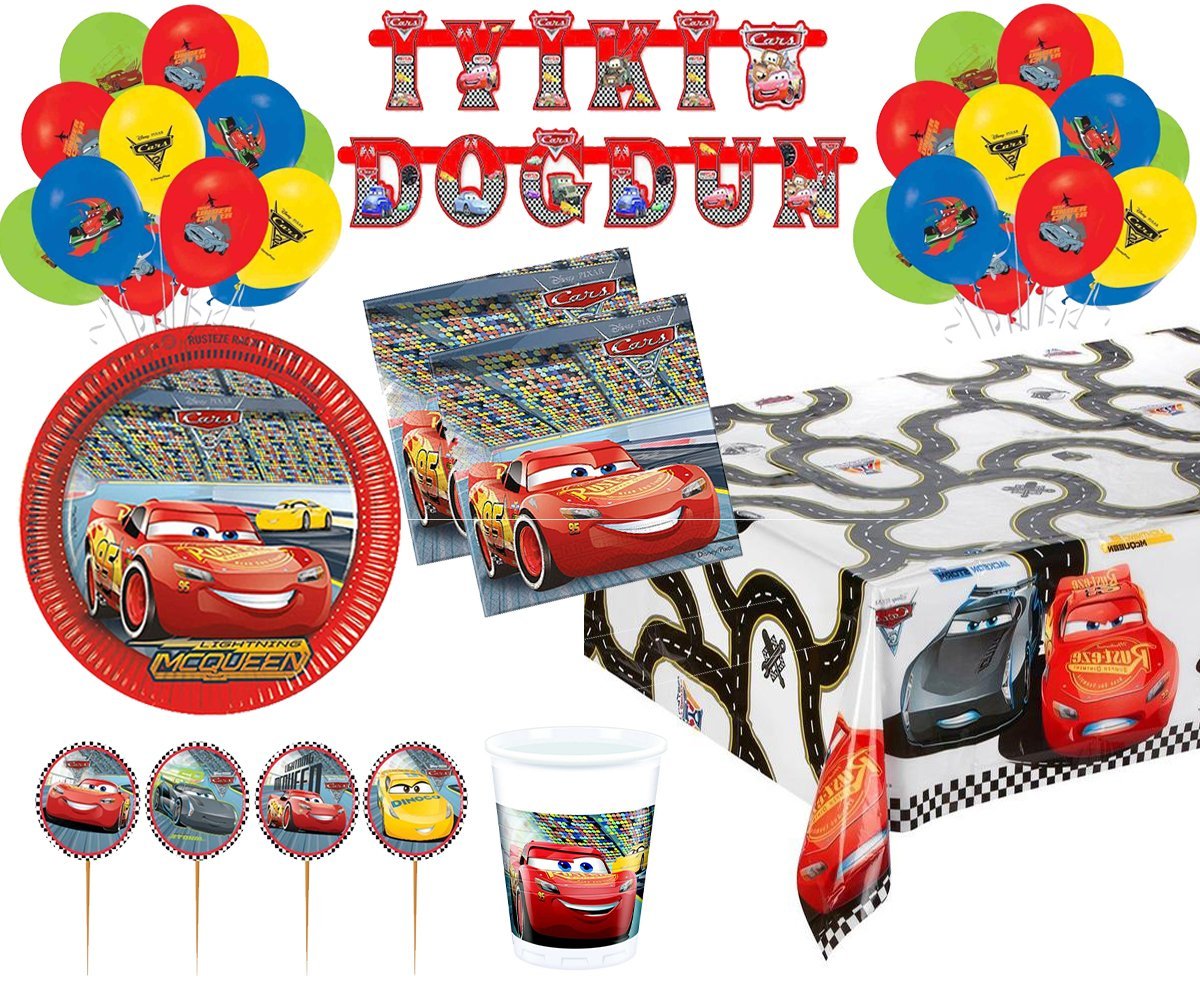 Cars Doğum Günü Seti 8 Kişilik