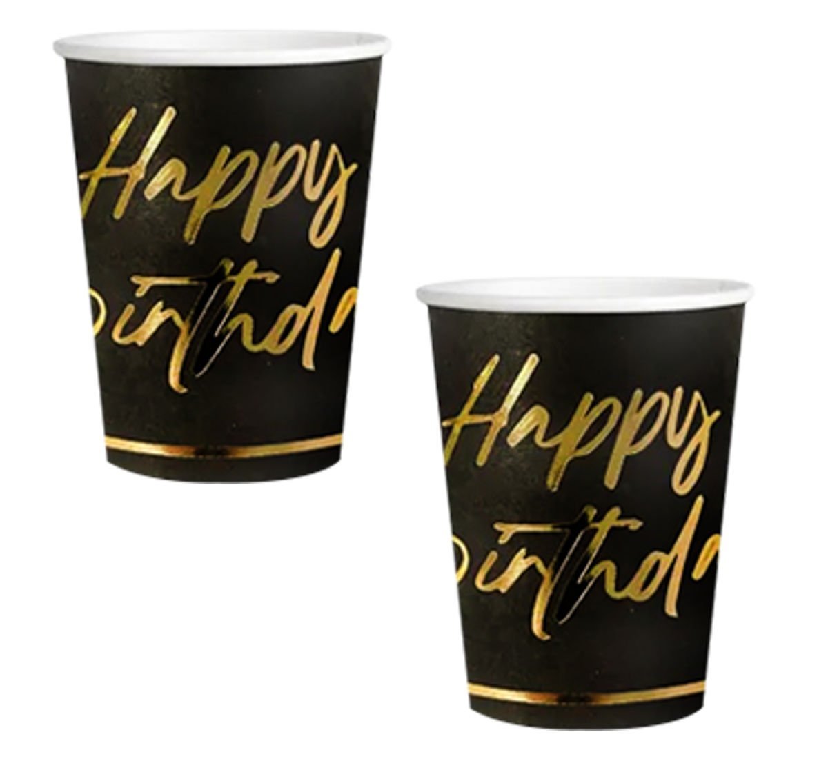 Happy Birthday Gold Metalik Bardaklar