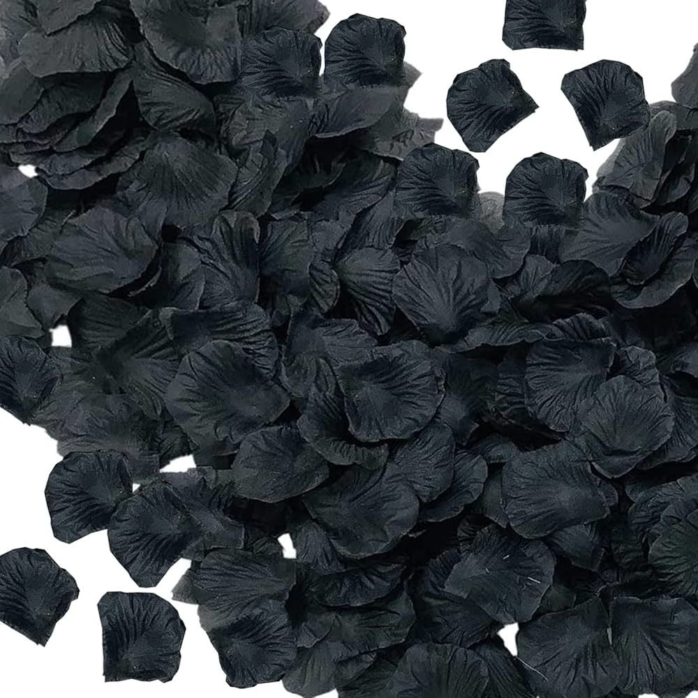 Siyah Gül Yaprakları Yapay Gül Yaprağı