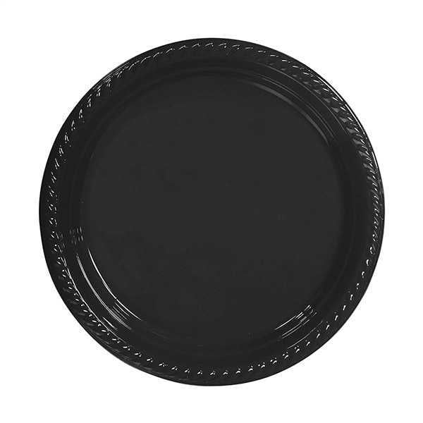 Siyah Plastik Tabaklar 25 Adet