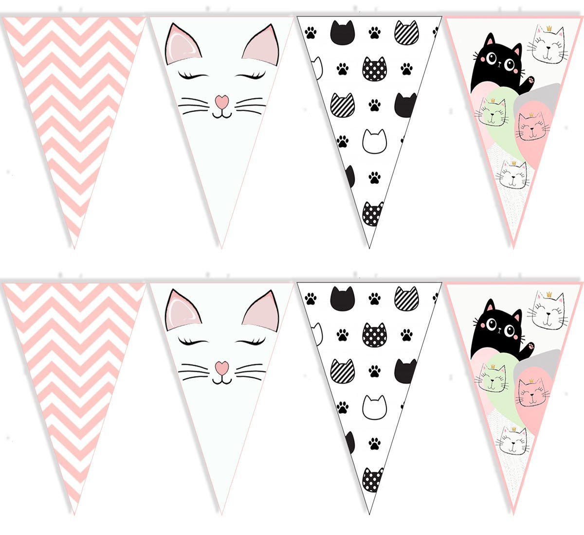 Kedi Konseptli Doğum Günü Dekoratif Süs