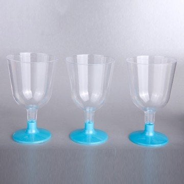 Mavi Ayaklı Plastik Kadeh 6 Adet