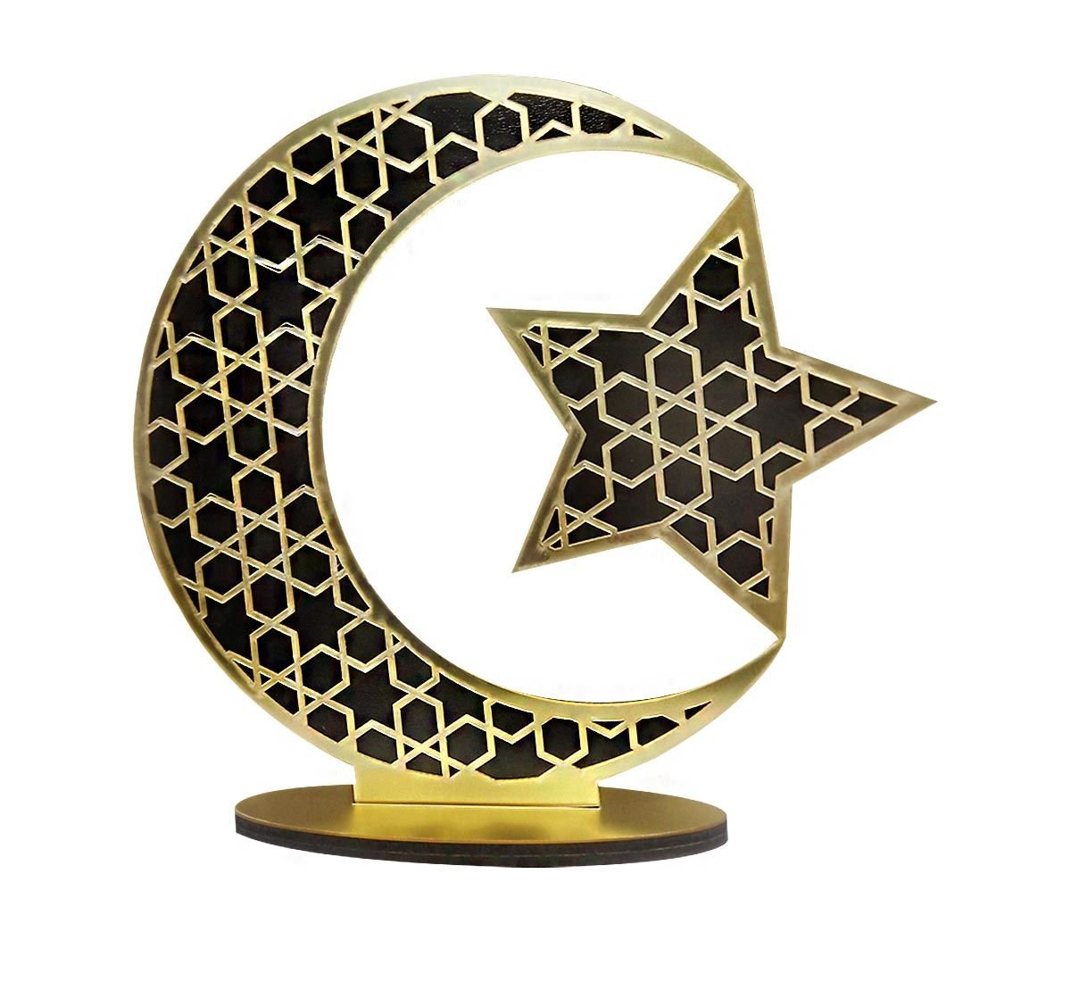 Ramazan Ayı Ay Yıldızlı Masa Üstü Pleksi Dekor Süs