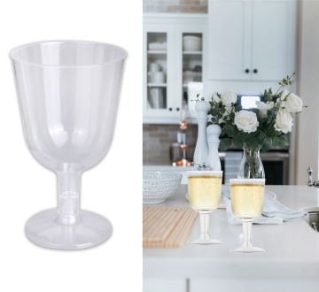 Şeffaf Plastik Kadeh 6 Adet