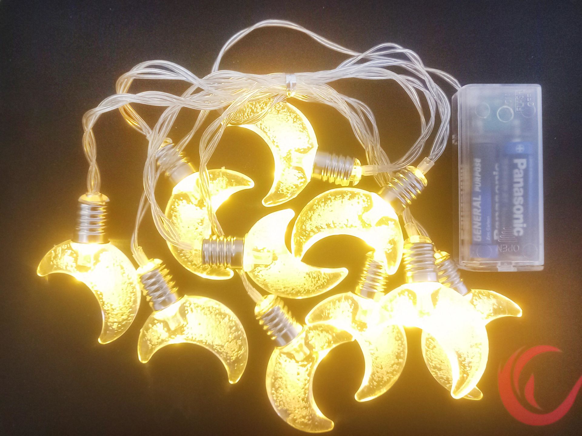 Ramazan Hilal Şeklinde Led Işık Pilli