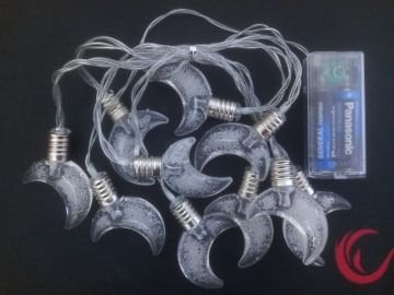 Ramazan Hilal Şeklinde Led Işık Pilli