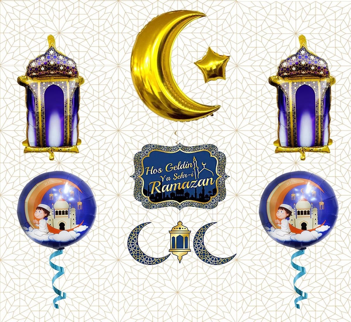 Ramazan Süslemesi Ay Yıldızlı Set