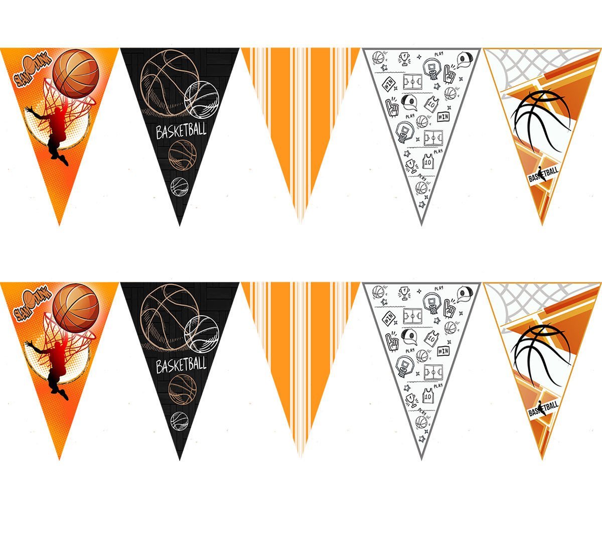 Basketbol Doğum Günü Dekoratif Bayrak Süs