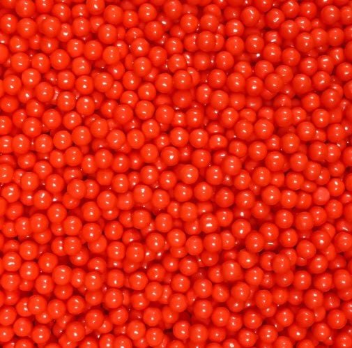 Pasta Şekeri Yuvarlak Kırmızı Renk 45 gr