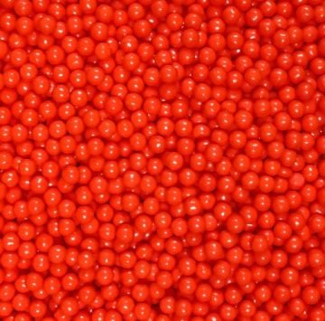 Pasta Şekeri Yuvarlak Kırmızı Renk 45 gr