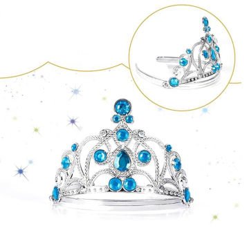 Prenses Tacı Mavi Taşlı Taç