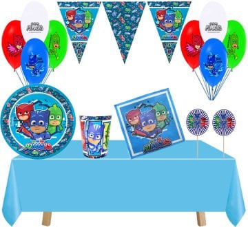 Pijamaskeliler Lüks Parti Seti 16 Kişilik