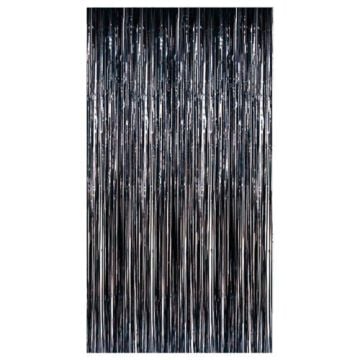 Siyah Renk Püsküllü Perde