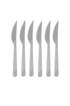 25 li Plastik Bıçak Silver Gümüş