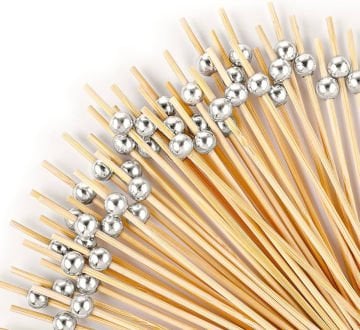 Gümüş İncili Pasta ve İkramlık Kürdanlar