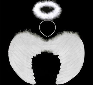 Çocuk Melek Kanadı ve Haresi Aksesuar Seti